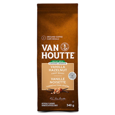 Van Houtte Vanilla Hazelnut Decaf Ground Coffee, 340g/11.9 oz. {Imported from Canada}